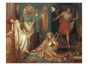 Return of Tibullus to Delia (Dante Gabriel Rossetti, c. 1853)