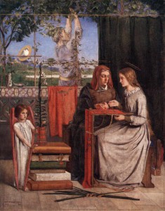 The Girlhood of Mary Virgin (Dante Gabriel Rossetti, 1849)
