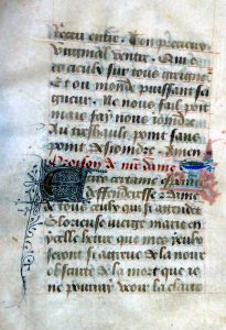 Oraison de medame, f. 83v, The Hargrett Hours, Hargrett Rare Book and Manuscript Library, University of Georgia, MS 836