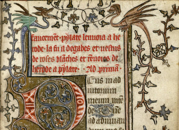 University of Houston, Special Collections Library BX2080 .A2 1400z, fol. 39r