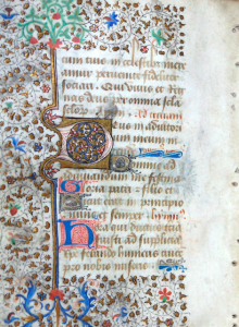 Hargrett Book of Hours MS 836, Terce Hour, fol. 18v