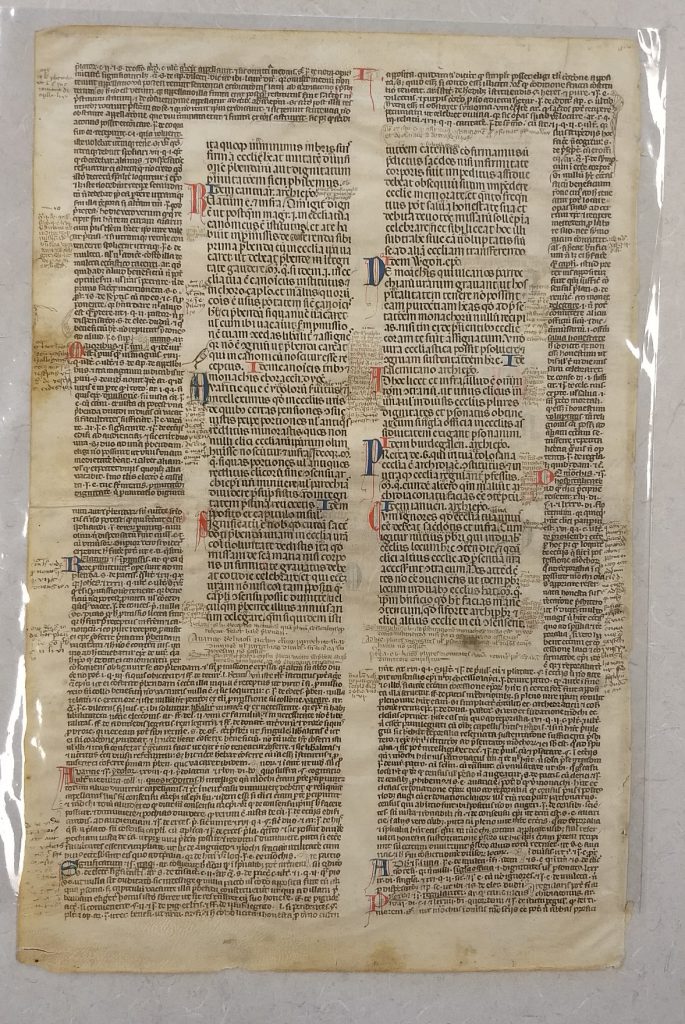 glossed page of Justinian's Digest