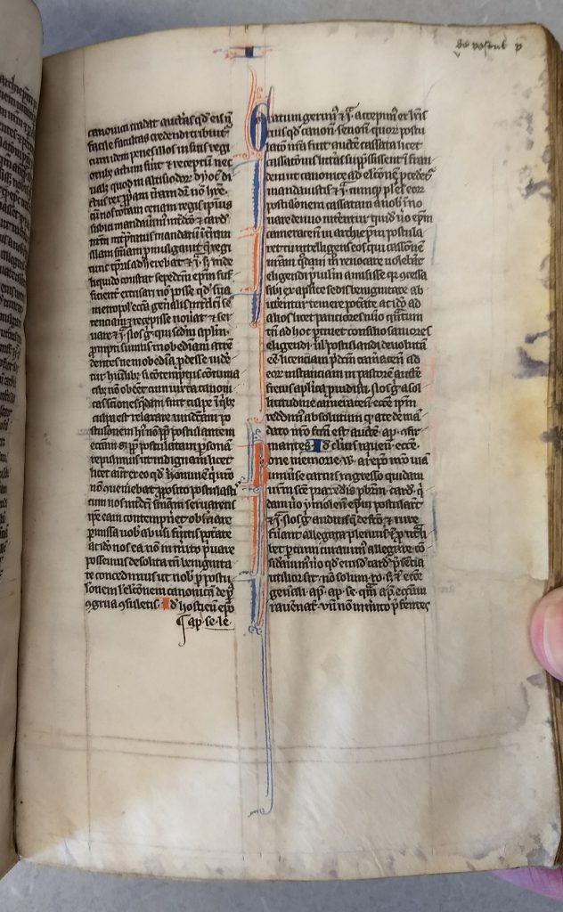 Legal text, 13th c.