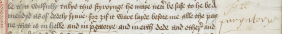Manuscript with nearly illegible glossing