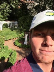 Silas Ledford at the Founder's Garden on North Campus