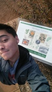 John Barton at the Heritage garden