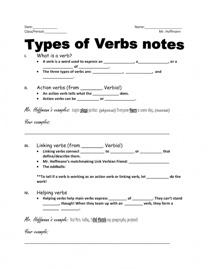 Guided Notes Example