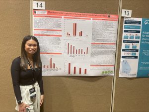 Micole Sy with her poster at CURO Poster Session