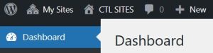 A screenshot of the Admin Bar in the WordPress user dashboard.